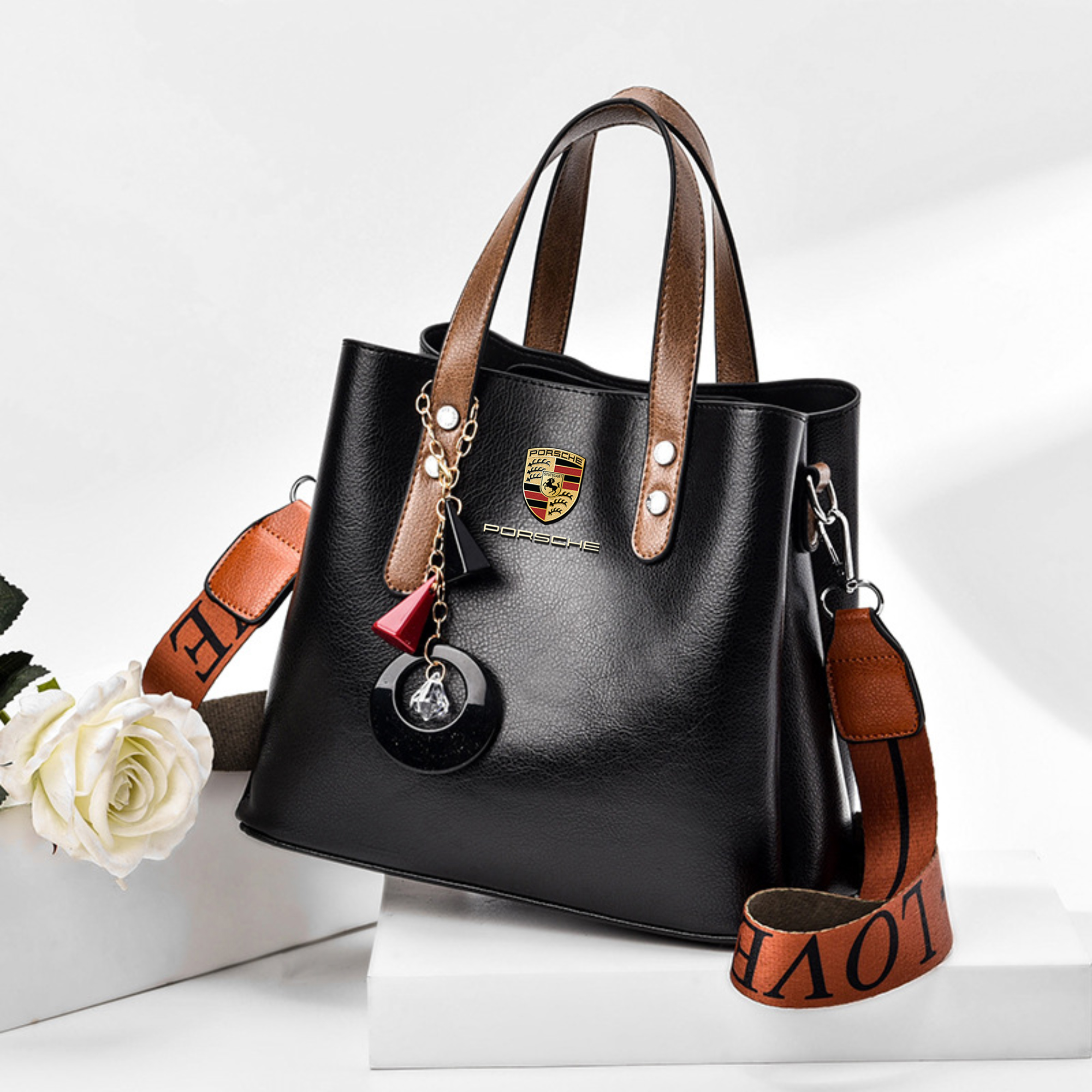 Amazon.com: HESHE Leather Purses and Handbags Shoulder Bags Satchel Purses  Ladies Pocketbook Bag Designer Crossbody Bags (Black) : Clothing, Shoes &  Jewelry