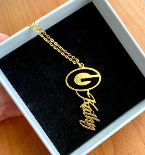 Customize Your Name With BUSA Necklace High Quality 925 Sterling Silver 18K Gold 18K Rose Gold photo review