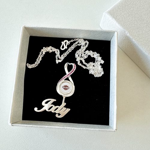 Customize Your Name With ANDU High Quality 925 Sterling Silver Infinity Necklace Version 10 NH photo review