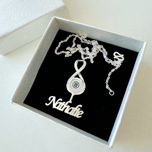 Customize Your Name With BUSA High Quality 925 Sterling Silver Infinity Necklace Version 10 NH photo review