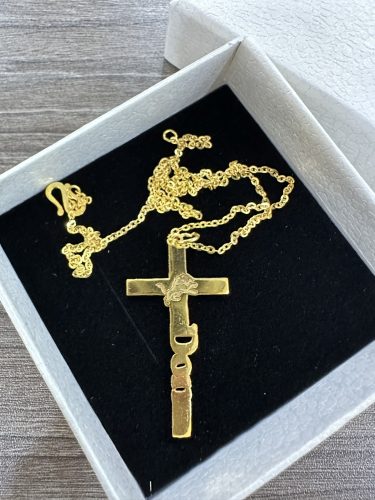 Customize Your Name With ANDU Jesus Cross Necklace High Quality 925 Sterling Silver Version 1 NH photo review